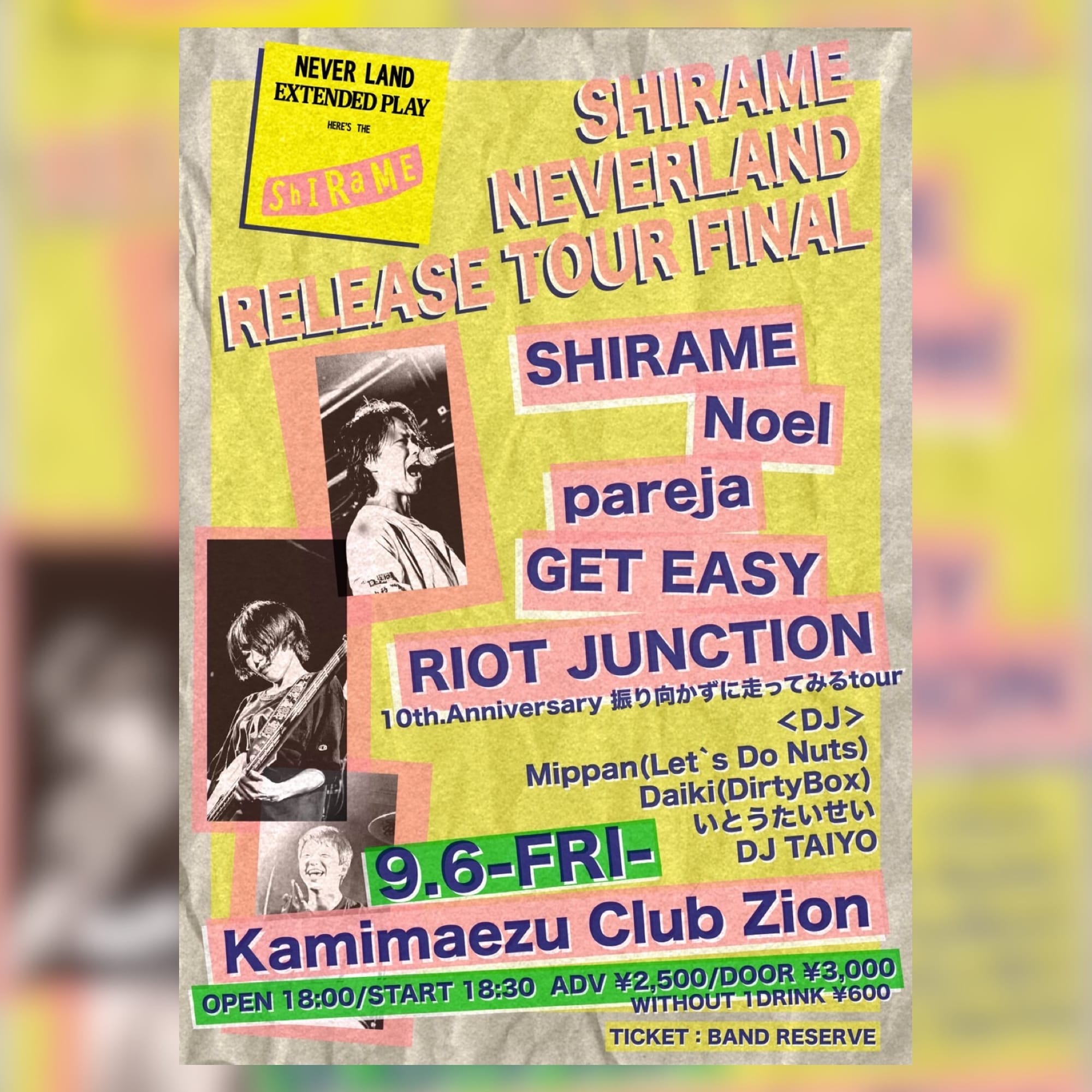 hirame Neverland Release Tour Sept 6 at Club Zion