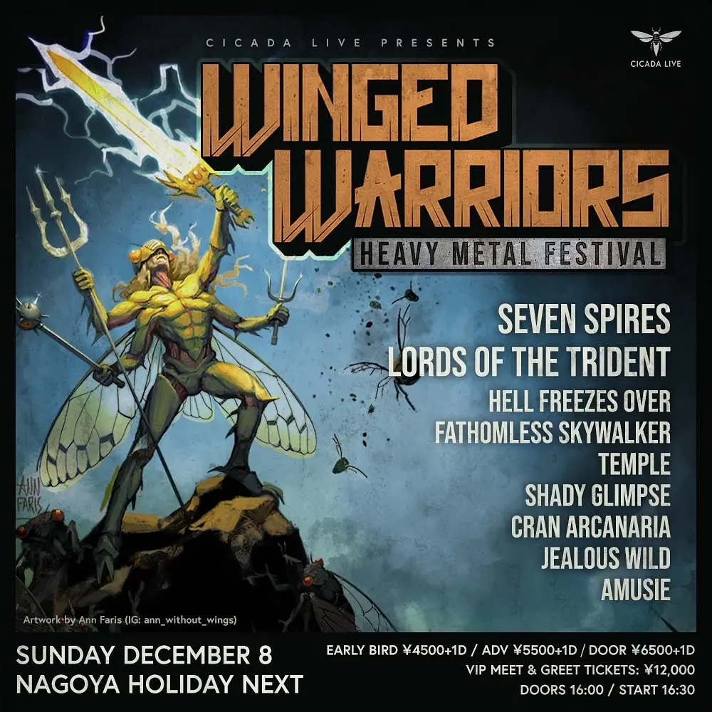 Winged Warriors: Nine Bands Ready to Melt Nagoya's Face