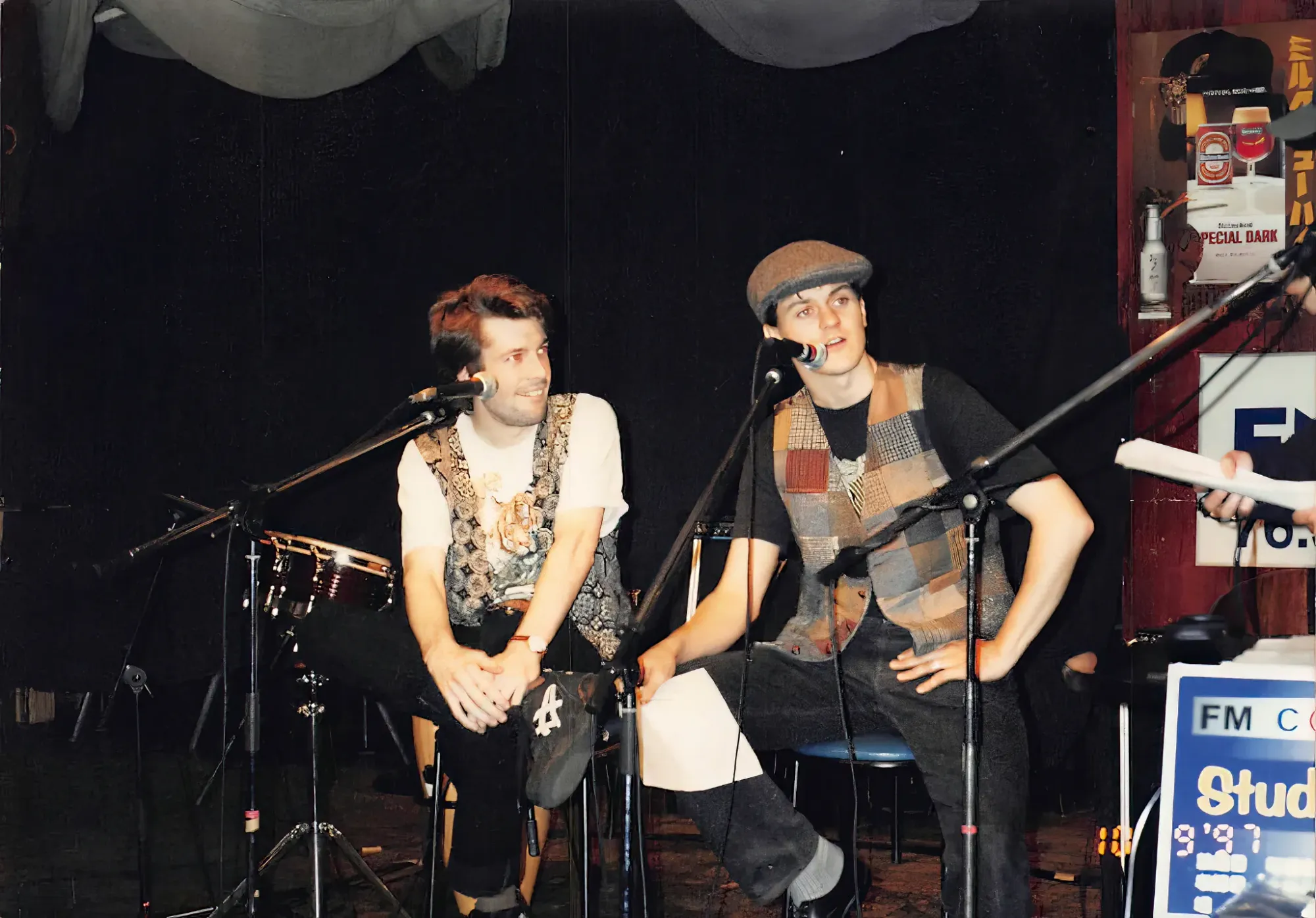 A photo from the younger days - Being Interviewed on an Osaka radio program.